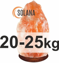 Klosz z soli himalajskiej o wadze 20-25 kg z podstawą z drewna