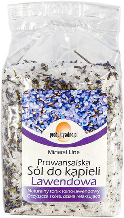 Krystaliczna sól kąpielowa z lawendą 600g premium