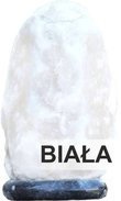 Lampa solna 3-4 kg biała sól podstawa szary marmur