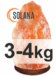 Klosz z soli himalajskiej o wadze 3-4 kg z podstawą z drewna