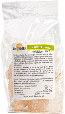 Kryształy mix sól himalajska i halit 300g premium